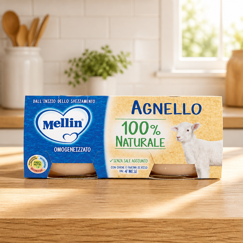 Mellin Omogeneizzato Carne Agnello 2 x 80 gr