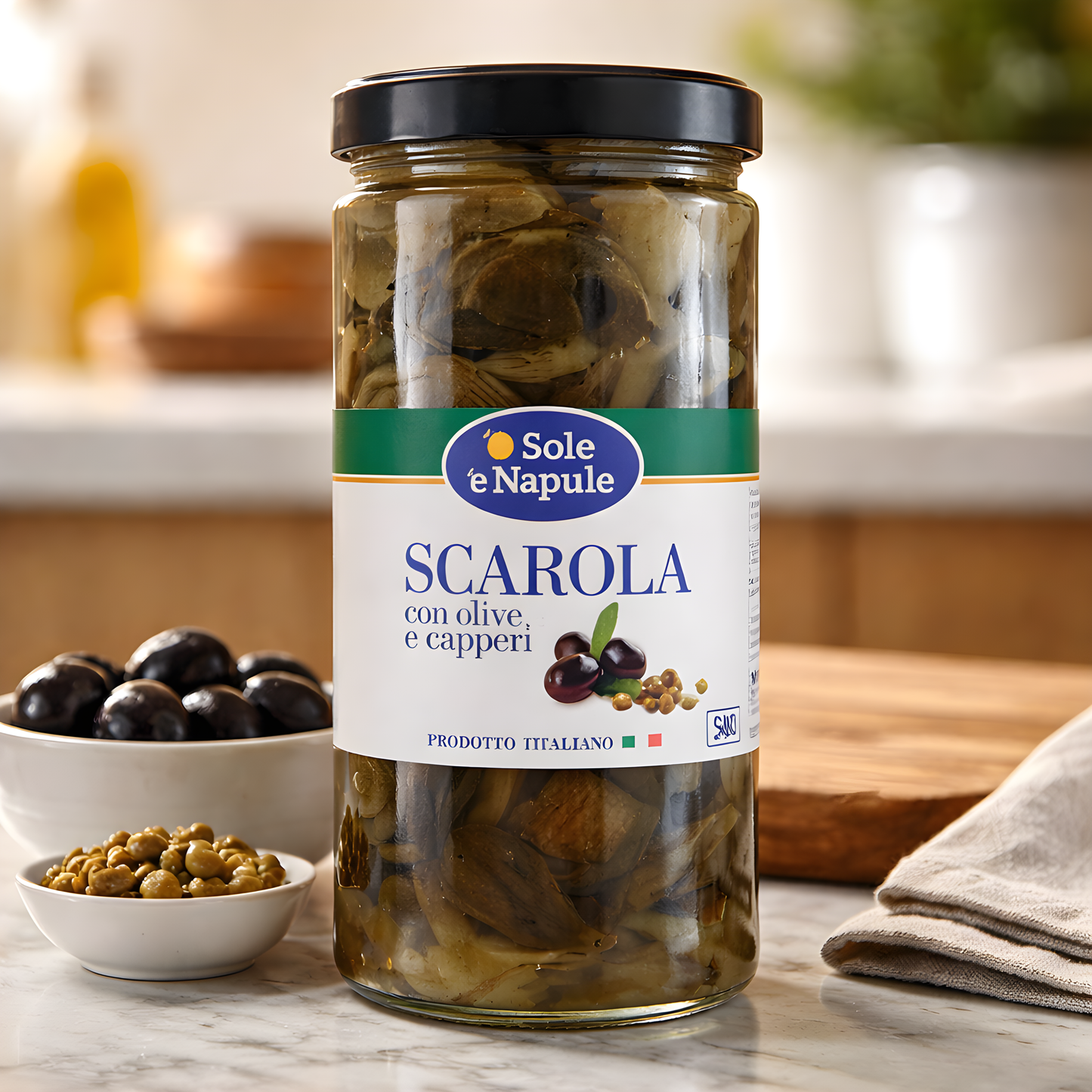 Scarole Olive e Capperi O Sole e Napule da 540 g