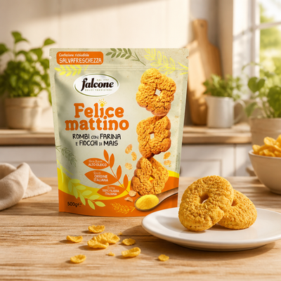 Biscuits en forme de losange de maïs Falcone 500 g
