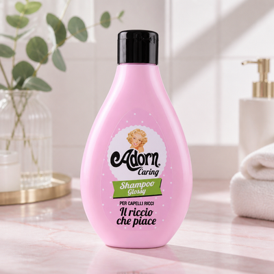 Adorn Vintage Shampoo Glossy 250 ml per Capelli Ricci