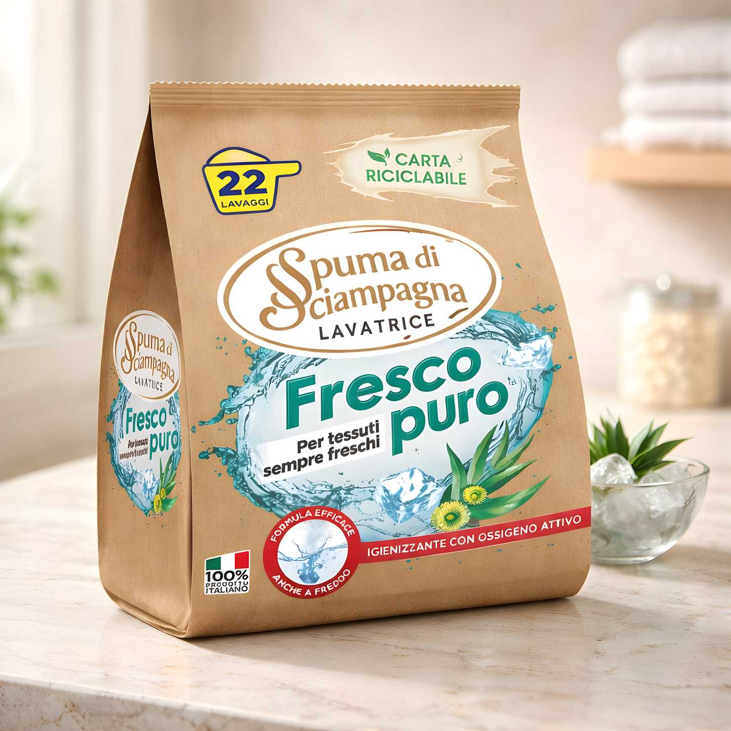 Spuma di Sciampagna fresco puro 22 lavage