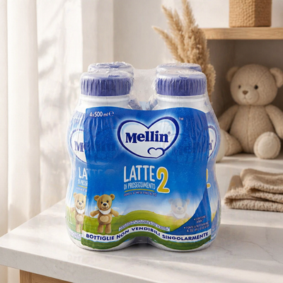Mellin 2 Latte Liquido 500 ml x 4