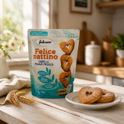Falcone Frollini Cuori Con Panna Fresca 500gr