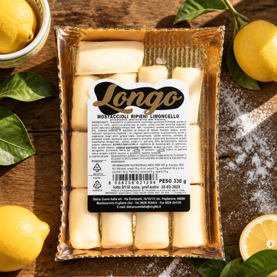 Longo Mostaccioli mini stuffed with limoncello - 330 gr