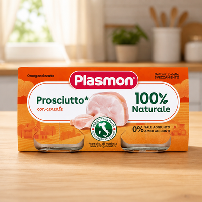 Plasmon Homogénéisé Viande Jambon 2 x 80 gr