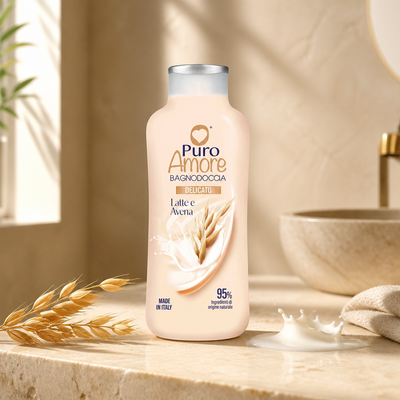Pure Love - Milk and Oat Shower Gel - 650 ml