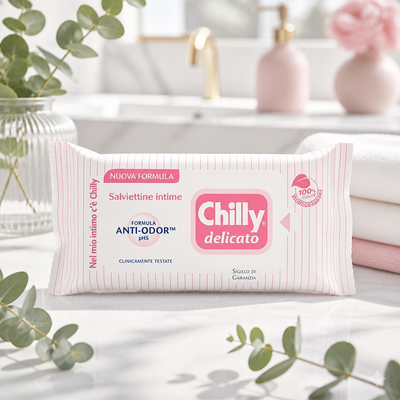 Chilly Lingettes intimes délicat 12 pièces