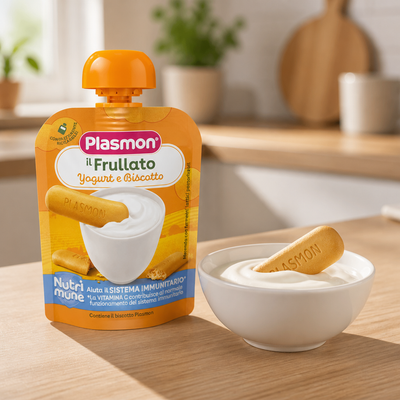 Plasmon Frullato 6 x 85 g Yaourt/Biscuit