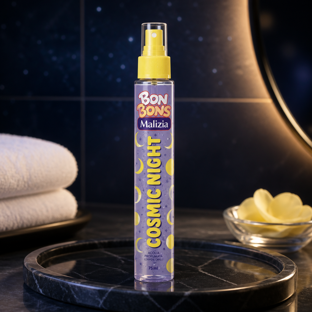 Malizia Bon Bons Cosmic Night Scented Glitter Body Water Spray 75 ml