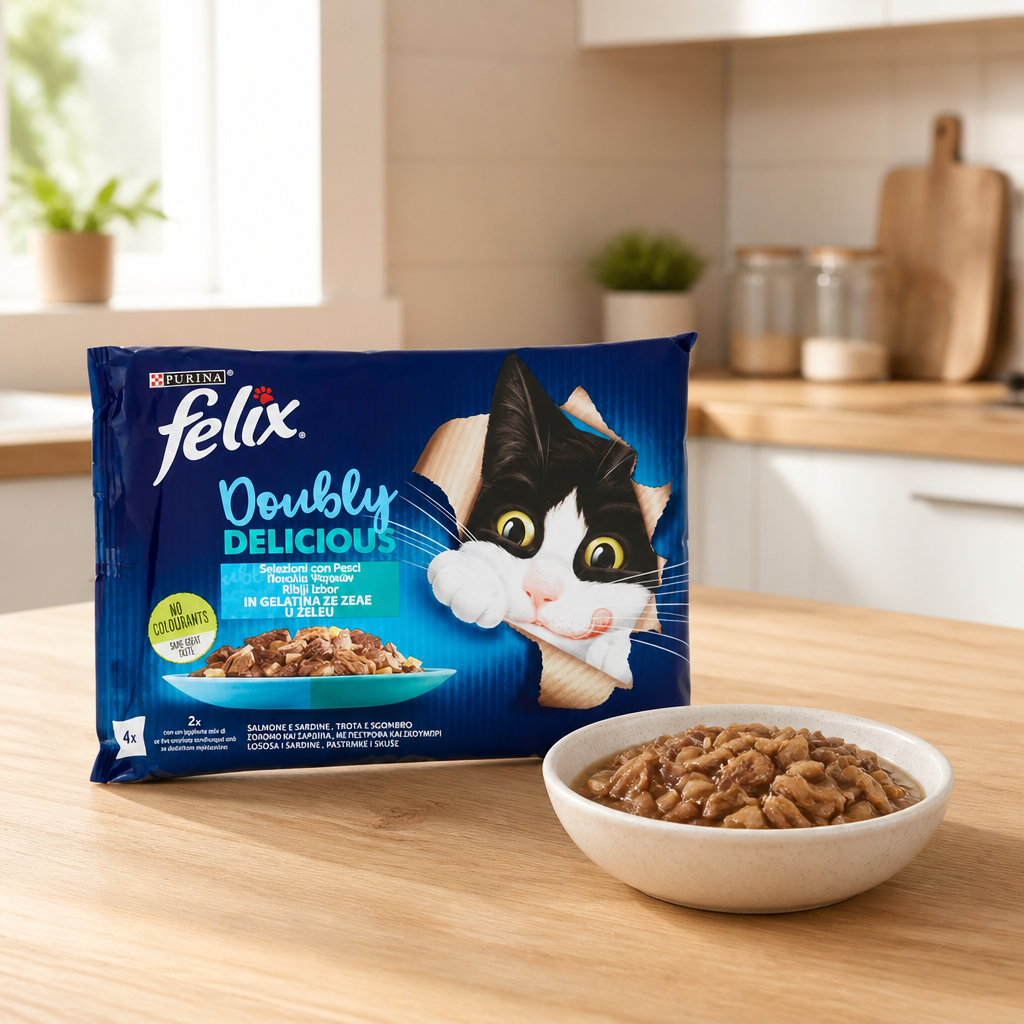 Felix Doubly Delicious Cat Fish 85g x 4
