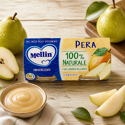 Mellin Homogenized Pear Fruit 2 x 100 gr