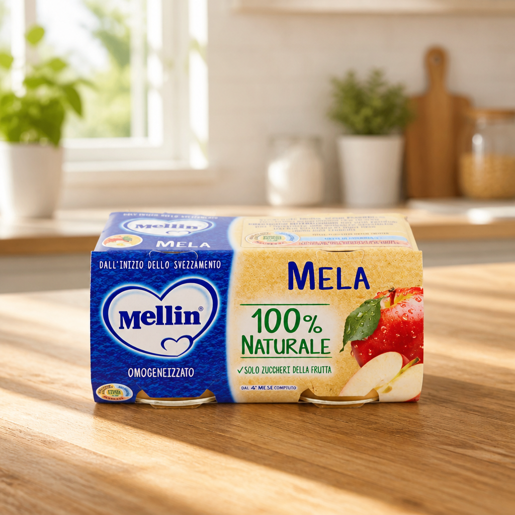 Mellin Homogenized Fruit Apple 2 x 100 g