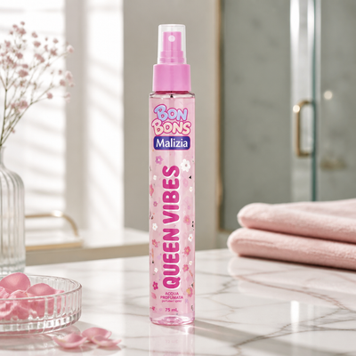 Acqua Corpo Glitter Profumata Spray Malizia Bon Bons Queen Vibes 75 ml