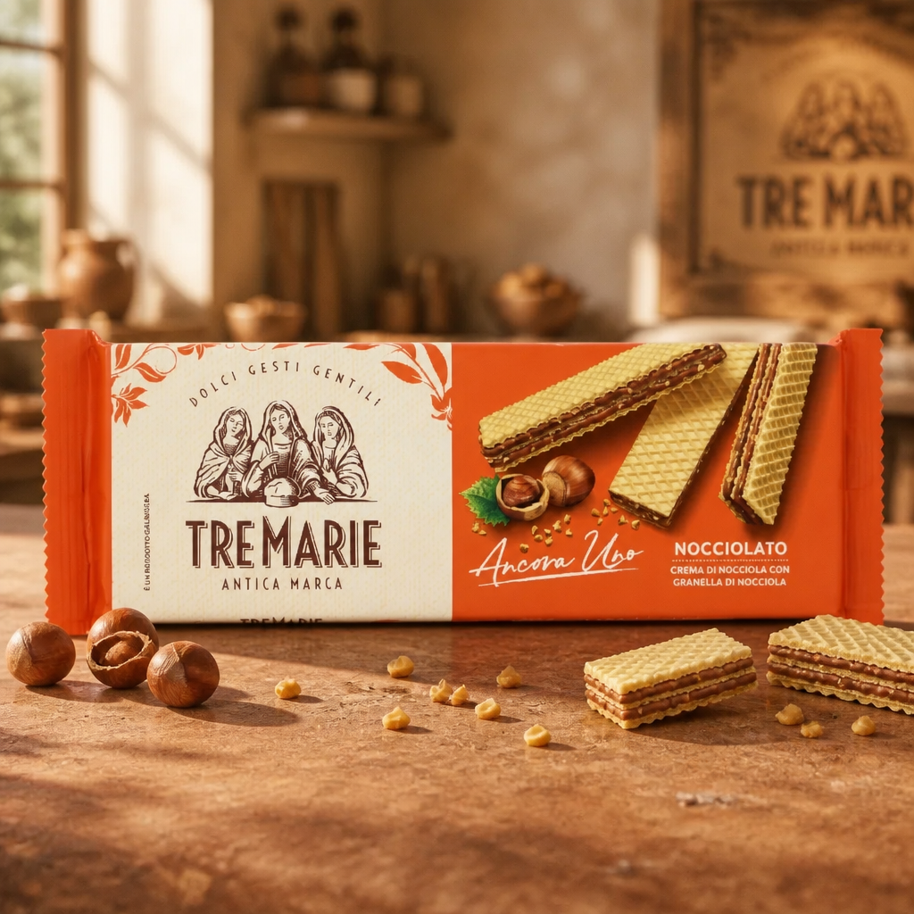Tre Marie Hazelnut Wafers 140g