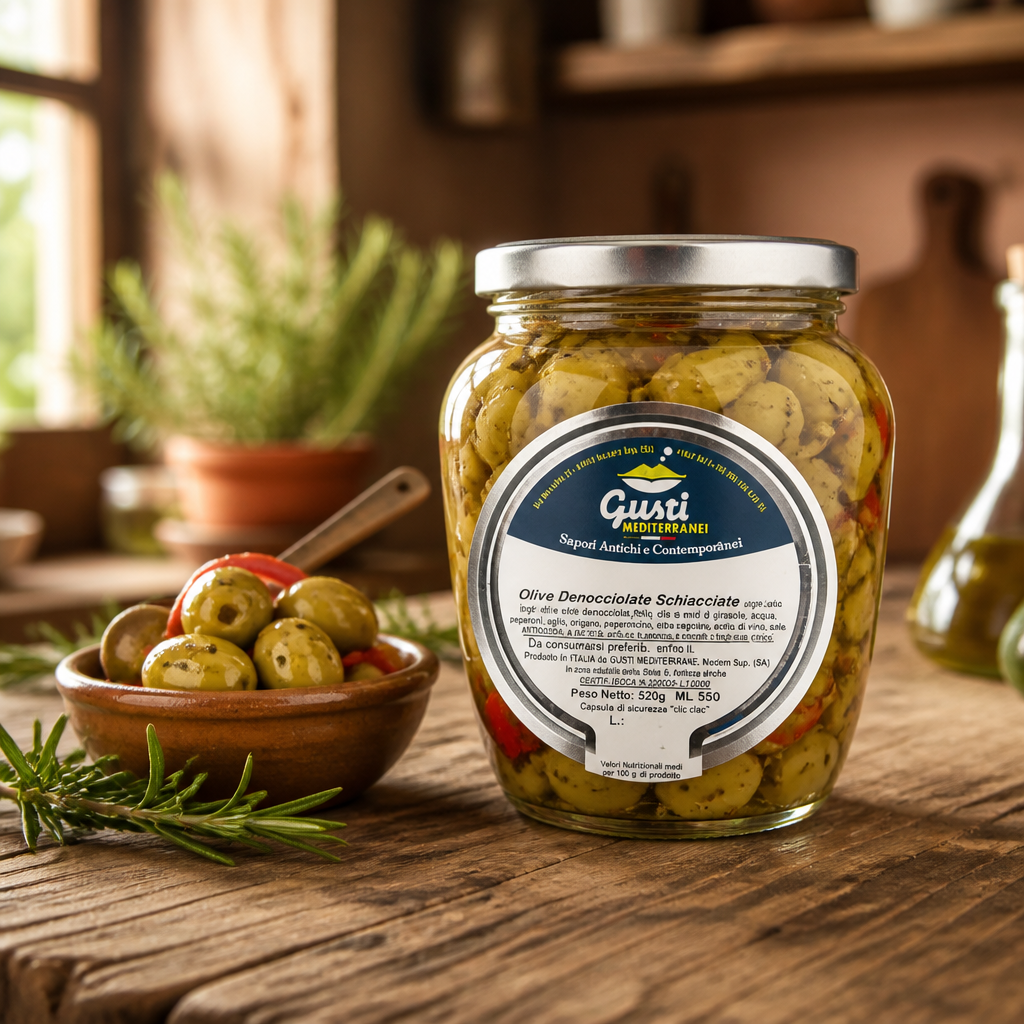 Mediterranean Flavors Pitted Crushed Olives 520g