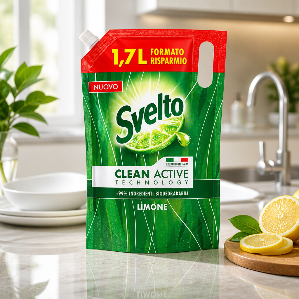 Svelto Dishwashing Liquid Lemon Refill 1.7 L