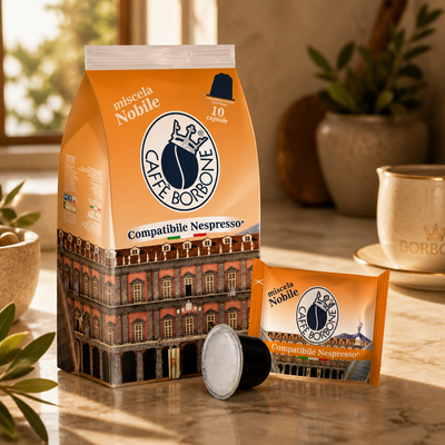 Caffè Borbone 10 Nobile Capsules Compatible with Nespresso