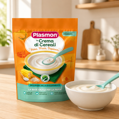 Plasmon Cereal Cream Rice/Corn/Tapioca 200 gr