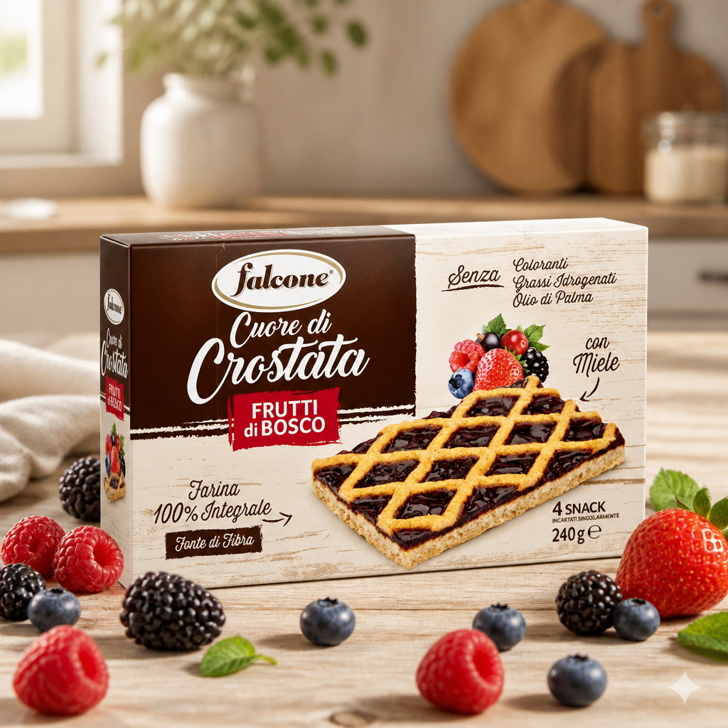 Falcone Crostatina frutti di bosco e miele 240gr