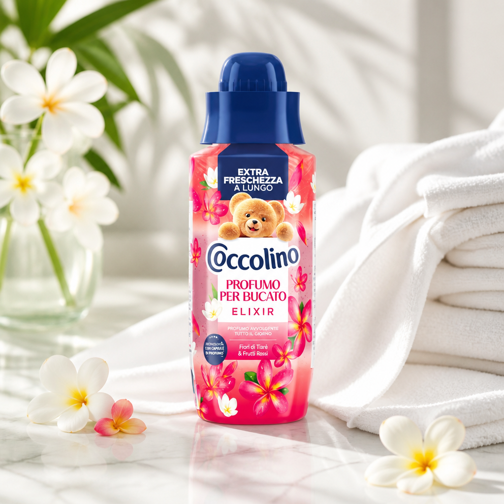 Coccolino Parfum de Linge Élixir Fleurs de Tiaré et Fruits Rouges 342 ml