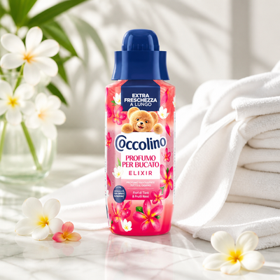 Coccolino Profumatore Bucato Elixir Fiori di Tiarè e Frutti Rossi 342 ml