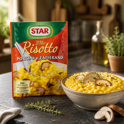 Risotto étoilé aux cèpes et au safran 175 g