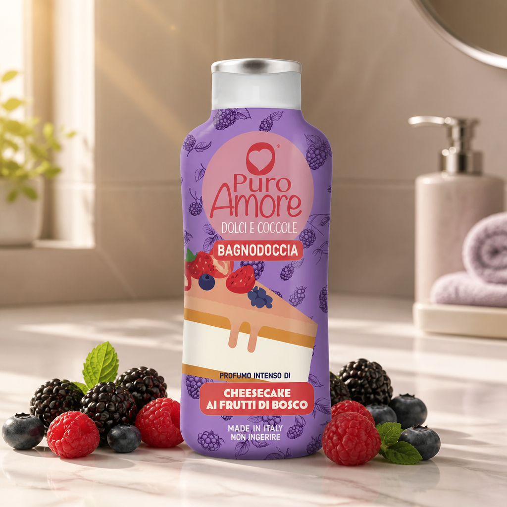 Pure Love - Wild Berry Cheesecake Shower Gel - 650ml