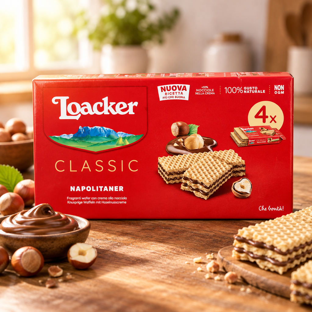 Loacker Wafer Classic Napolitaner – 45 g x 4