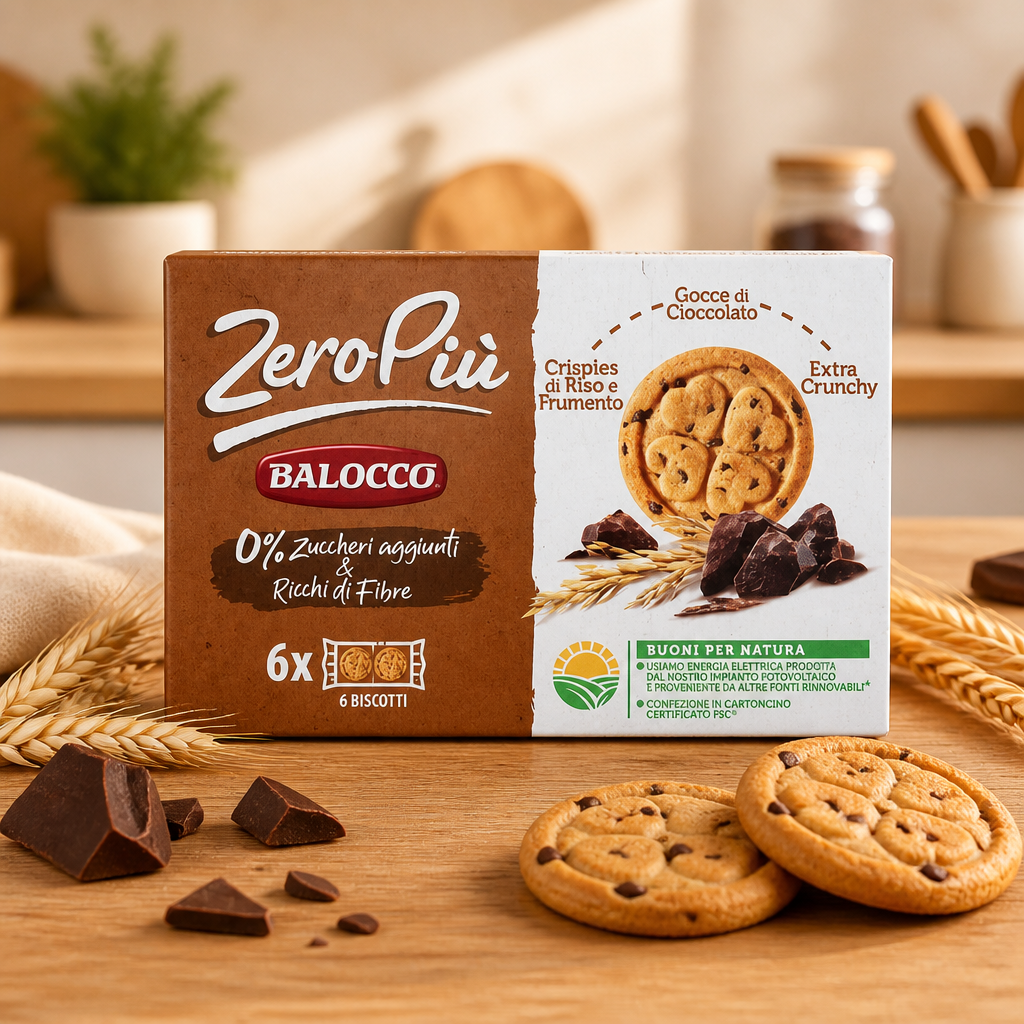 Balocco Zero Più aux pépites de chocolat. S/Z. GR 230 gr