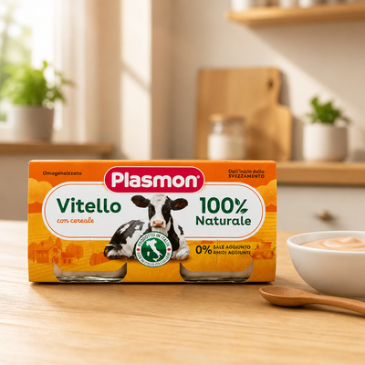 Plasmon Homogénéisé Viande de Veau 2 x 80 g