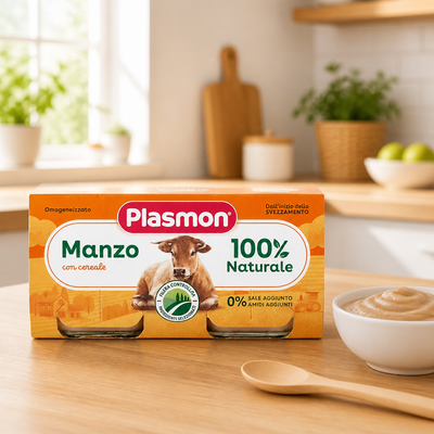 Plasmon Petits pots de viande de bœuf 2 x 80 g