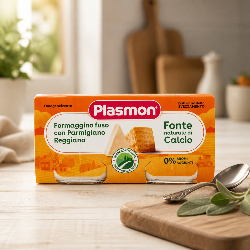 Plasmon Homogénéisé Fromage et Parmesan 2 x 80 gr