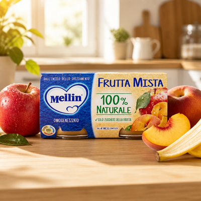 Mellin Mixed Fruit Homogenized Baby Food 2 x 100 gr